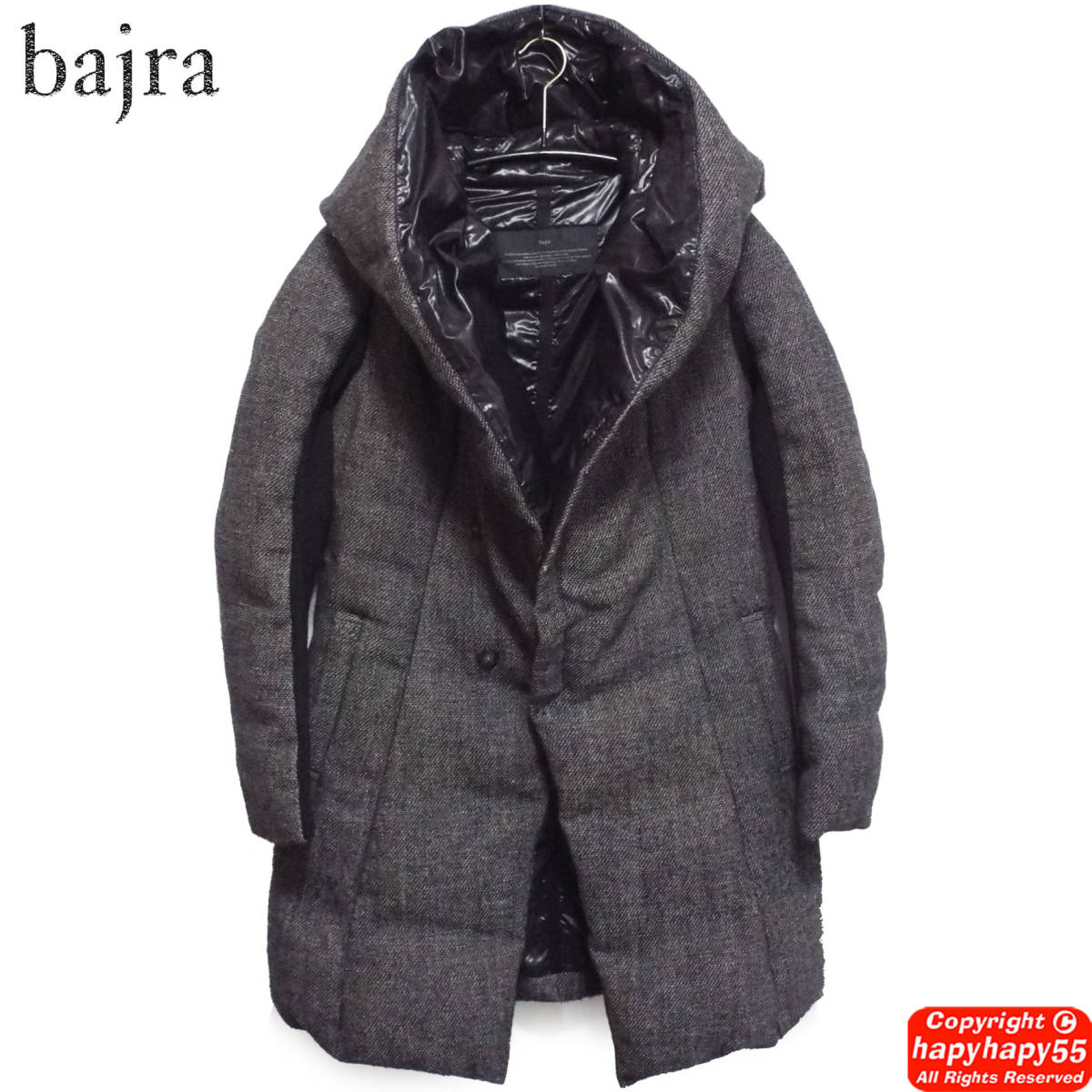 定価8.5万■bajra ビッグフード ヘリンボーン ダウンコート◆ロング丈 JULIUS ユリウス N/07 DEVOA ヴィリジアン Viridi-anne SISTERE IVA_画像3