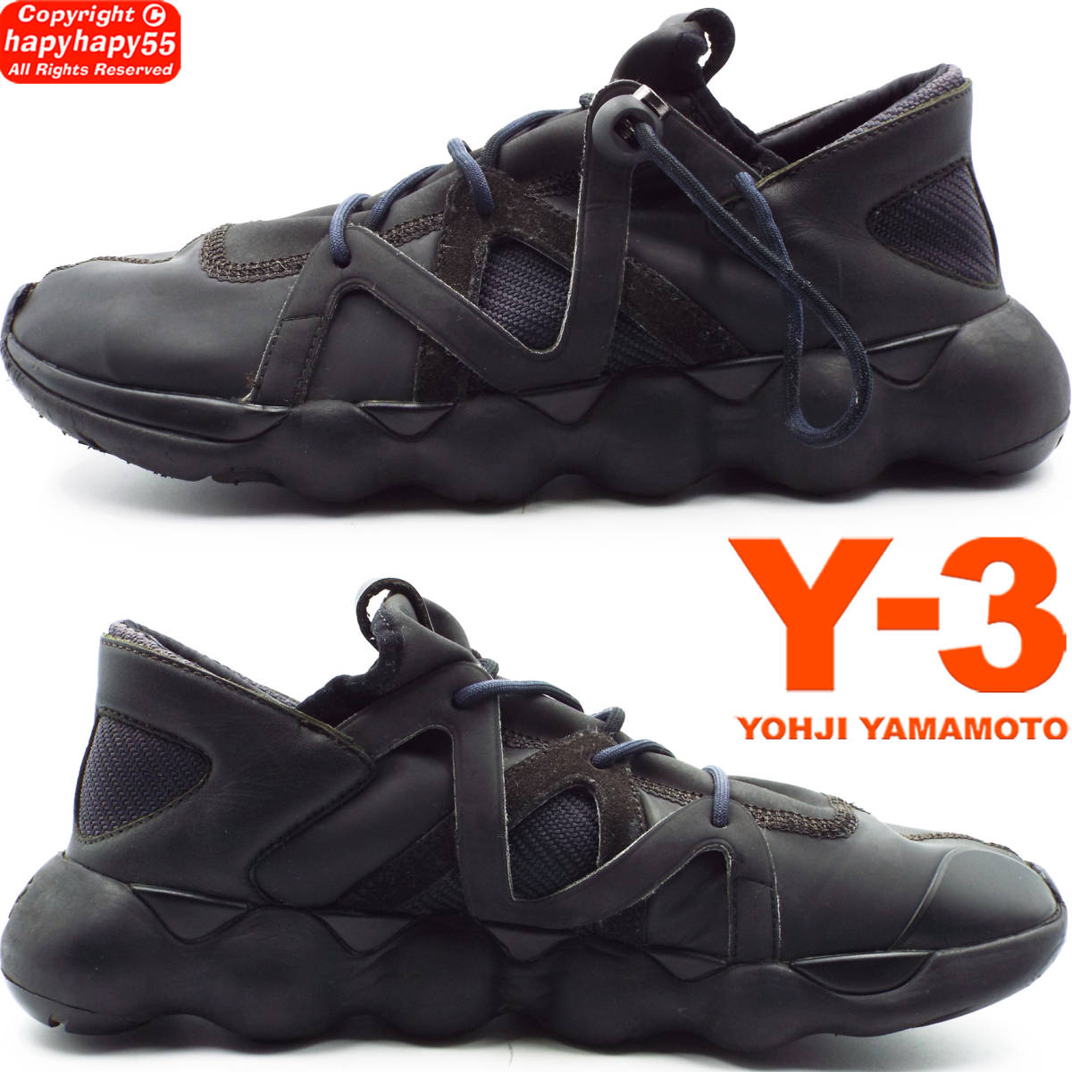 定価4.9万■Y-3 KYUJO LOW スニーカー◆ワイスリー Yohji Yamamoto ヨウジヤマモト adidas アディダス コラボ Ground Y S'yte Y's for menの画像4