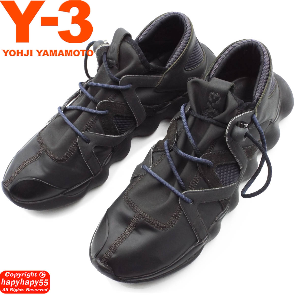 定価4.9万■Y-3 KYUJO LOW スニーカー◆ワイスリー Yohji Yamamoto ヨウジヤマモト adidas アディダス コラボ Ground Y S'yte Y's for menの画像2