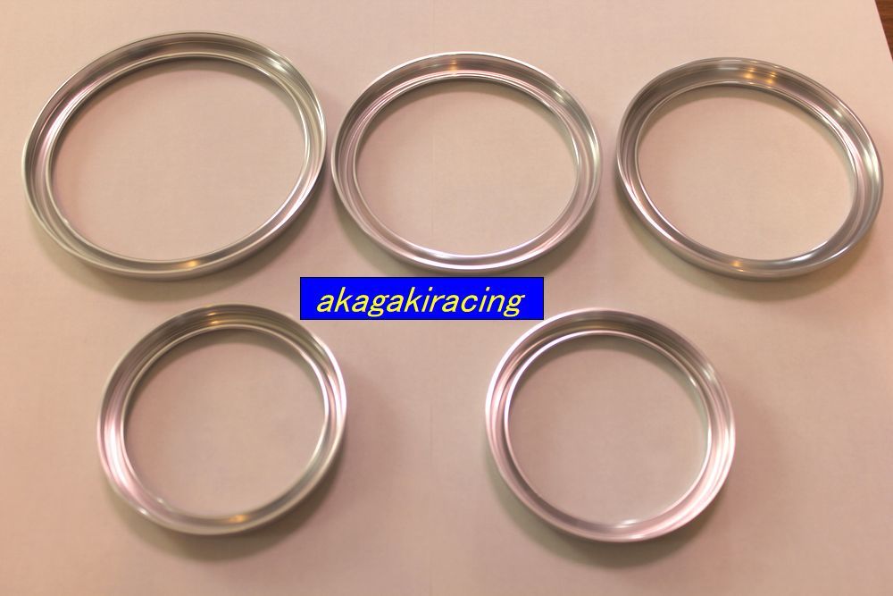  rare Porsche 964,993,930 for common aluminium meter ring set prompt decision free shipping 