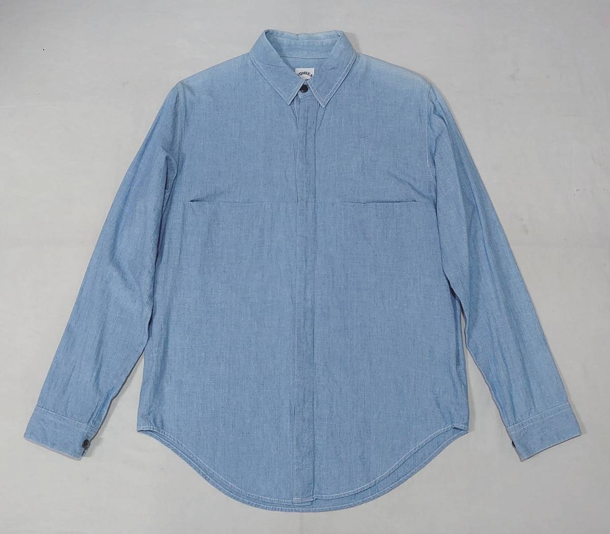 ネット限定】 SUNSEA シャンブレーシャツ 2 サンシー 比翼 サイド