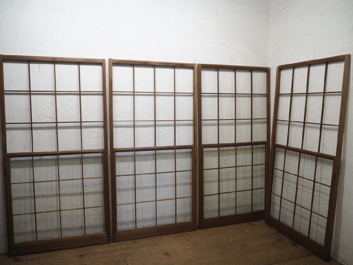 超爆安 タM0920◇【H177cm×W90cm】×4枚◇シンプルなデザインのレトロな 建具