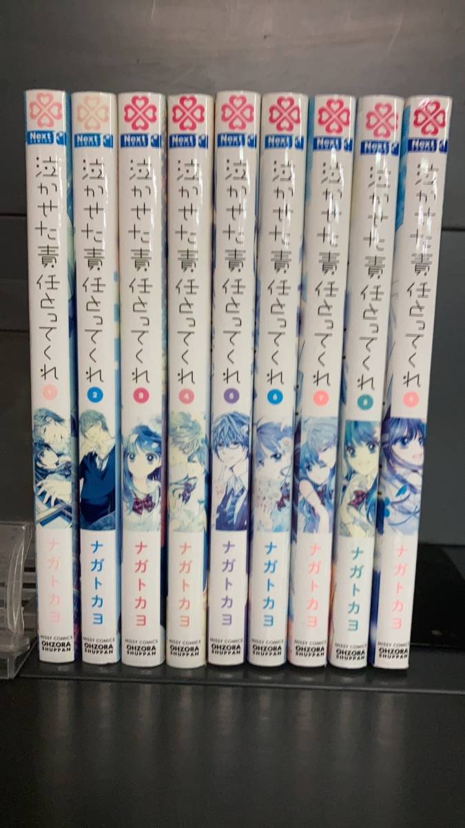 P00045　泣かせた責任とってくれ「1～9巻」研磨済　レンタル・ネットカフェ落ち中古セットコミック_画像2