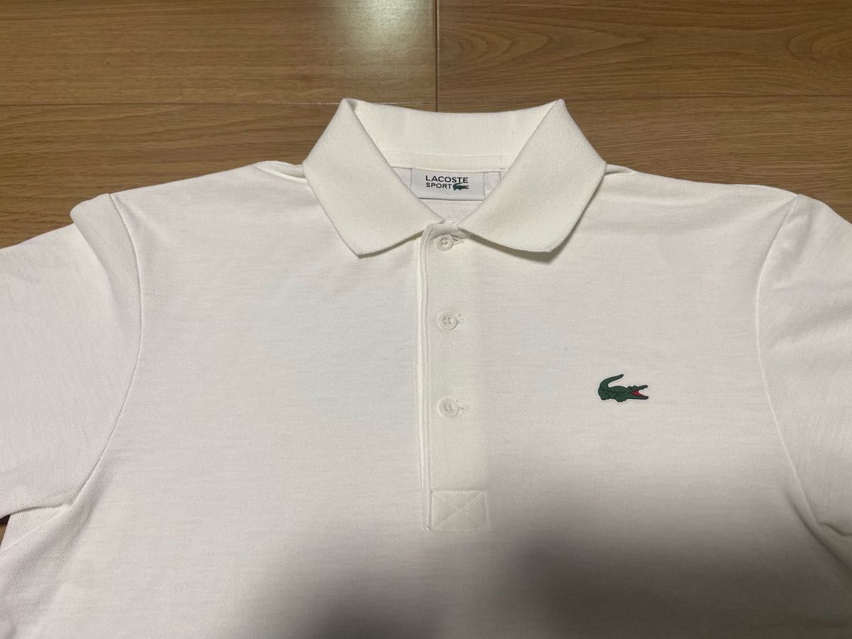 LACOSTE ラコステ ポロシャツ 白 ホワイト メンズ 美品｜PayPayフリマ