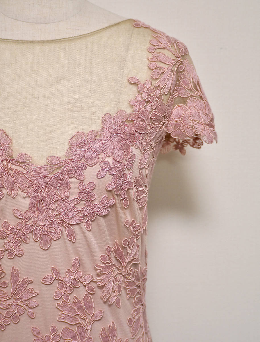 TADASHI SHOJI タダシショージ PINK & BEIGE ワンピース 「8 」/ 11−13号程度