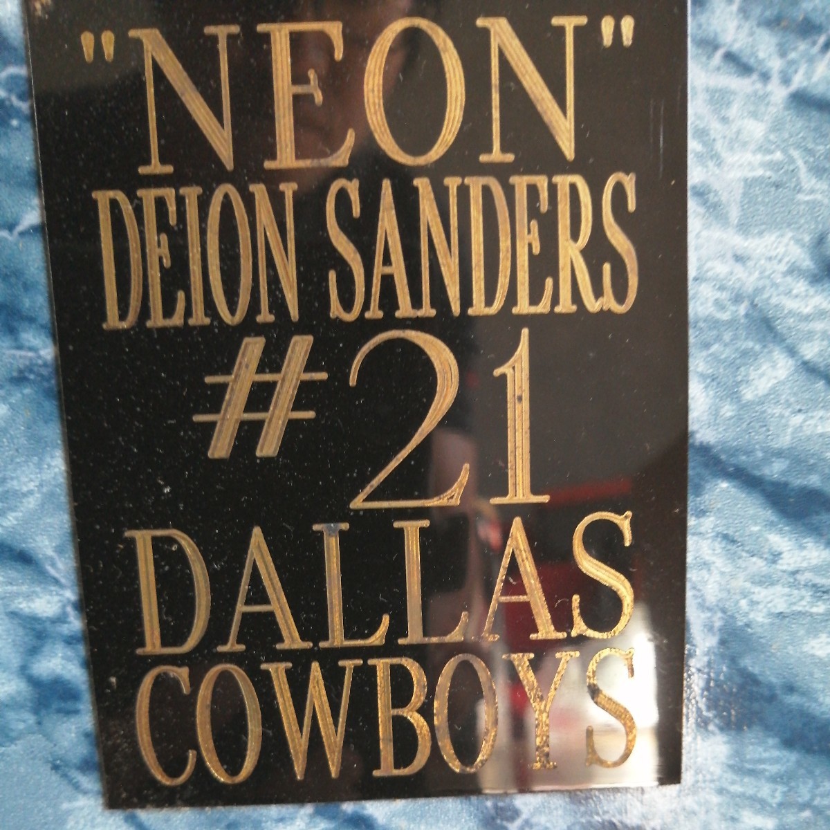  rare! NFL Dion * Sanders Deion sanderssa Info to plate dala ska u boys 