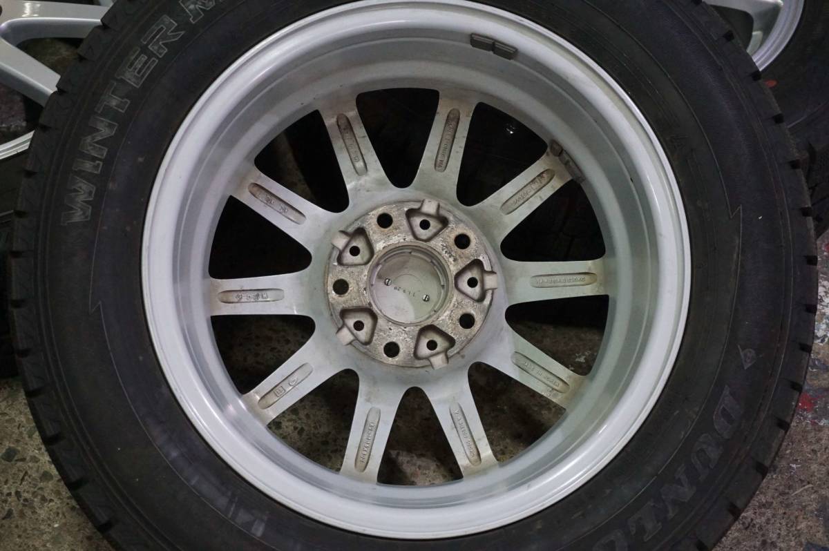 深溝８分～ ダンロップ WM02 195/65R15 日産純正OP 6J +45 PCD114.3 セレナ C27 C26 C25 ランディ ラフェスタ ライダー オーテック *620cl_画像10