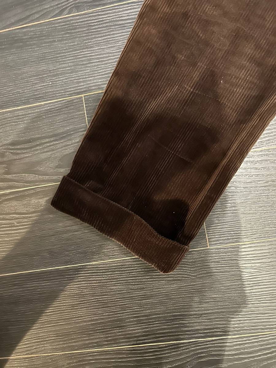 WACKO MARIA DUCA VISCONTI CORDUROY PLEATED TROUSERS / BROWN / XL_画像4