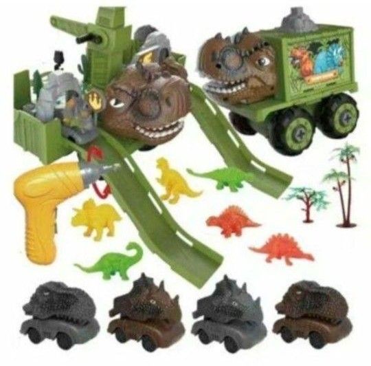 恐竜　プレゼント　おもちゃ 車おもちゃ DIYカー 組み立て 知育玩具プレゼント　ドライバー　誕生日プレゼント