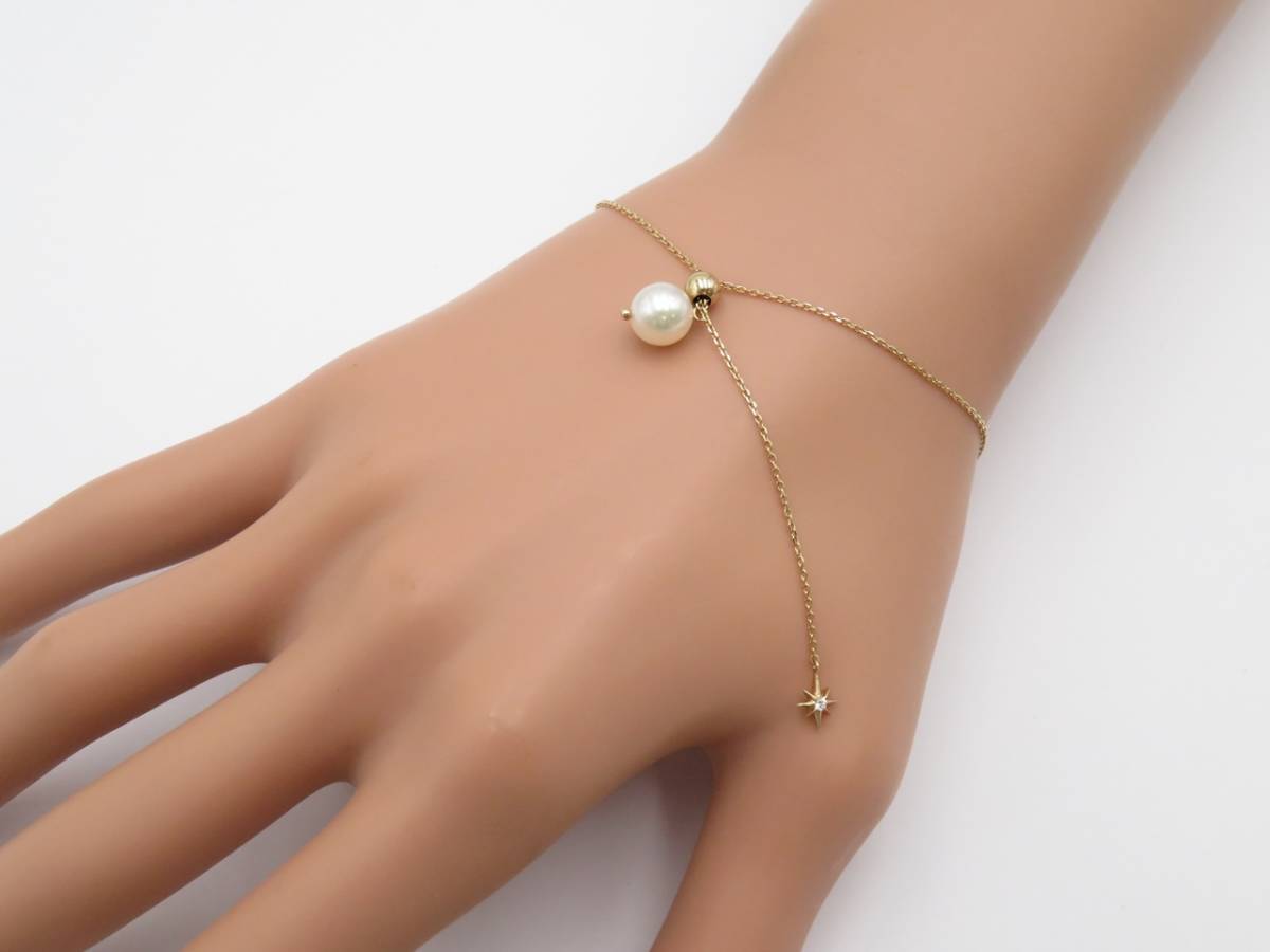 [ драгоценный металл ]STARJEWELRY/ Star Jewelry /K10/ Gold / жемчуг браслет / женский / ювелирные изделия / аксессуары / жемчуг / diamond / популярный / стандартный 