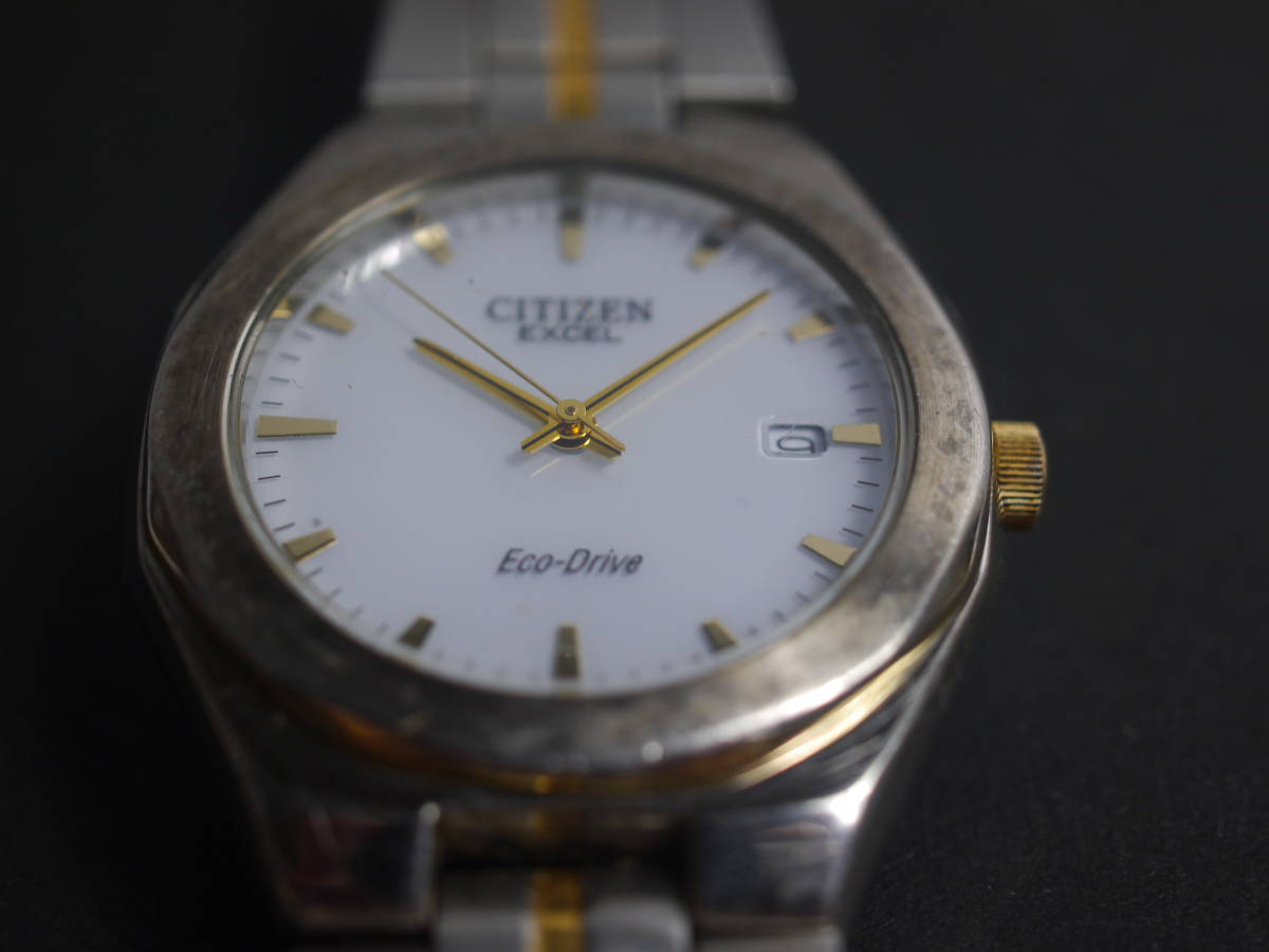 シチズン CITIZEN エクセル EXCEL エコドライブ ECO-DRIVE 3針 デイト 7821-A05176 男性用 メンズ 腕時計 V920_画像2