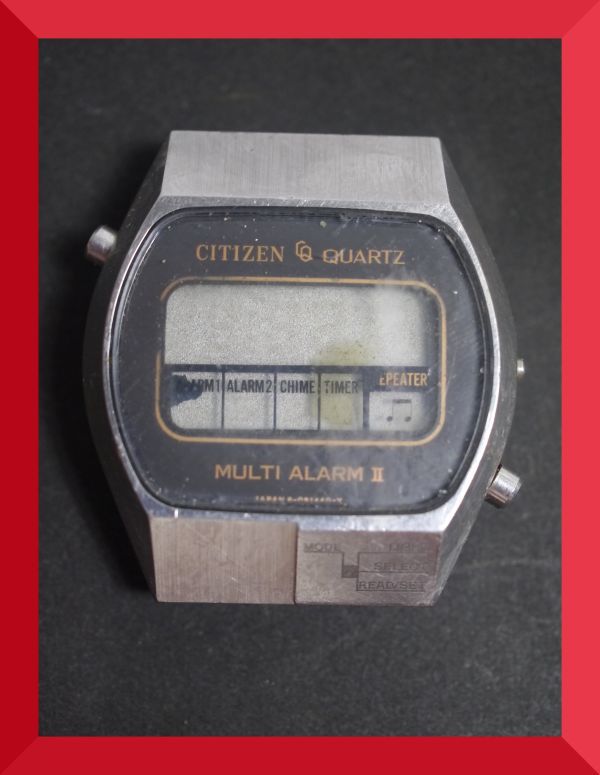 シチズン CITIZEN MULTI ALARM 2 デジタル 4-097807 男性用 メンズ 腕時計 V815_画像1