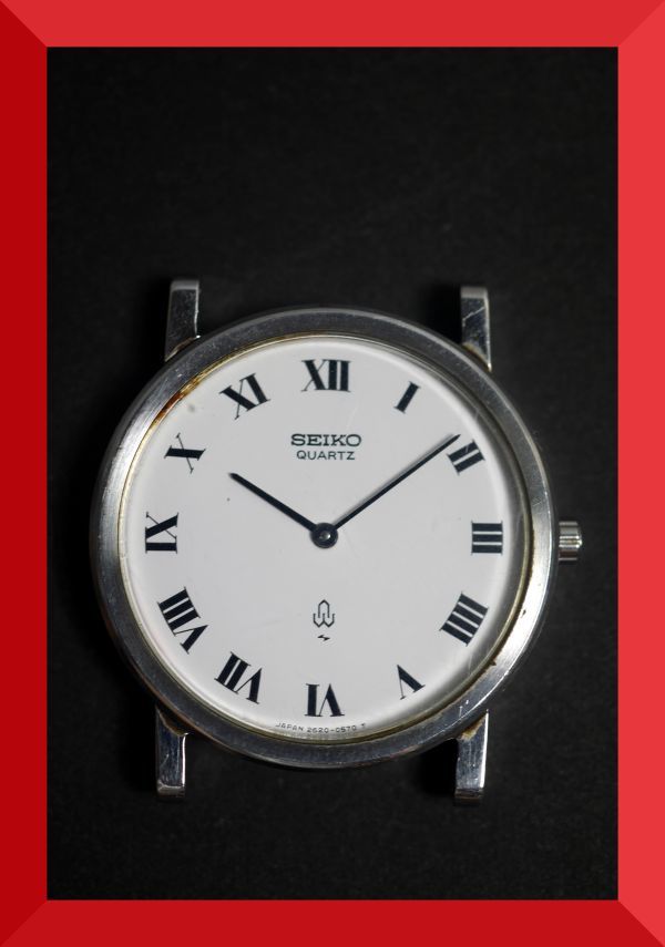 セイコー SEIKO クォーツ 2針 ローマン シャリオ 2620-0070 男性 セイコー SEIKO クォーツ 2針 ローマン シャリオ 2620-0070 男性