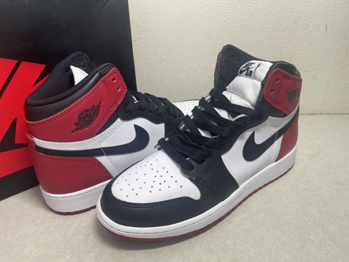 AIR JORDAN 1 RETRO HIGH OG BG エア ジョーダン 1 レトロ BLACK TOE つま黒 US6Y 未使用 575441-125