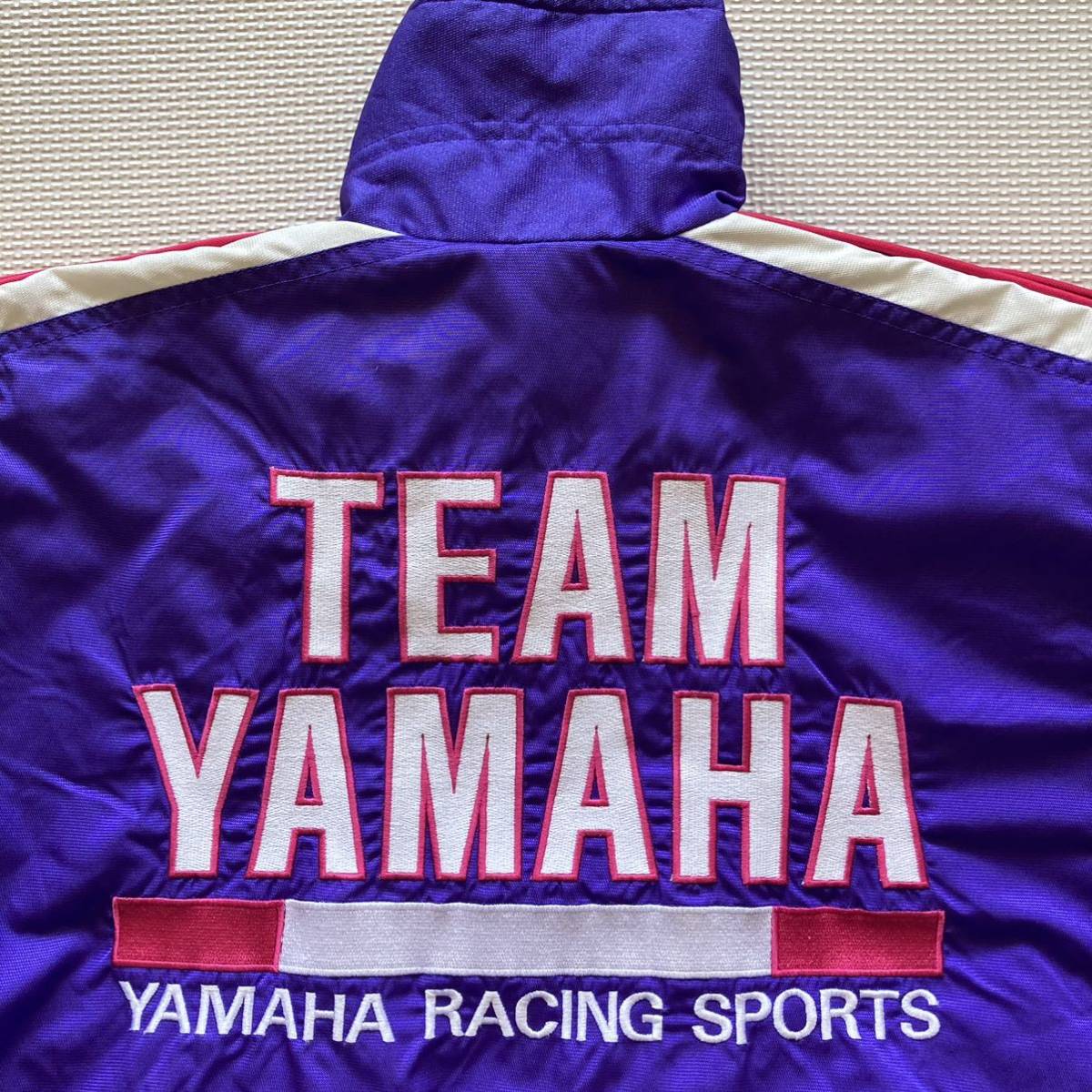 80s 当時物 TEAM YAMAHA チームヤマハ レーシングジャケット ライダース LL_画像5