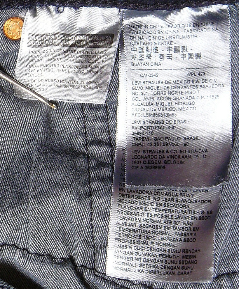 ☆リーバイス Levi's502 W36 リーバイス プレミアム 非常にストレッチの効いたストレート W36 実寸W90センチ 股下66.5センチ ネイビー_画像4