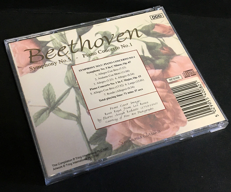CD［Beethoven Symphony No.5 Piano Concerto No.1ベートーヴェン］輸入盤_画像2