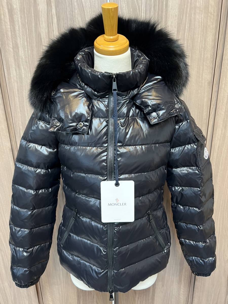 XSサイズ【未使用】MONCLER BADYFUR TG0 ブルーフォックスファー