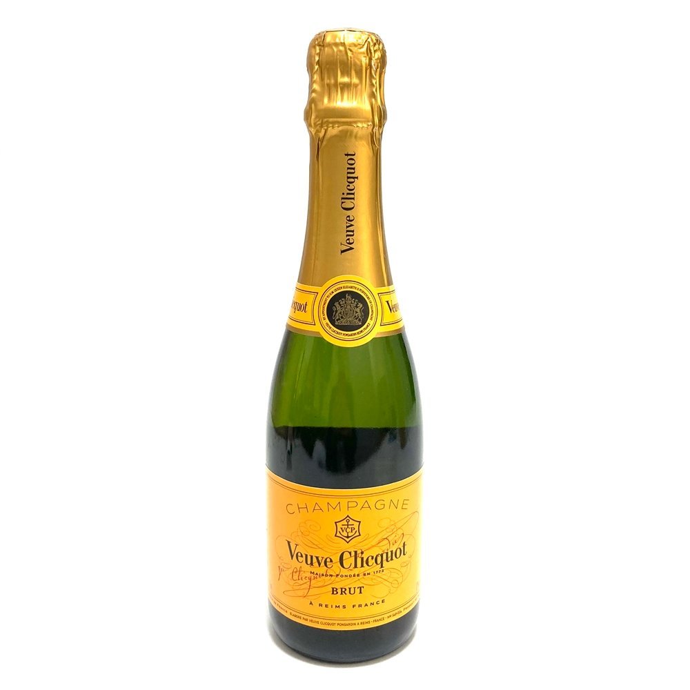 未開栓 ヴーヴクリコ【Veuve Clicquot】イエローラベル シャンパン 375ml 12％ 洋酒 古酒 果実酒 中古【かんてい局亀有店】12201の画像1