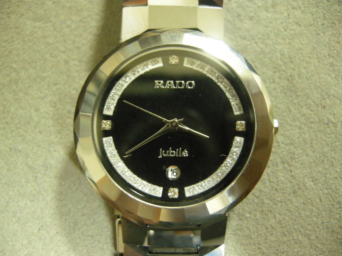 【中古品】ラドー腕時計 Jubile/ジュビリー RADO 180.0286.5 クォーツ スイス製 文字盤カラー：ブラック