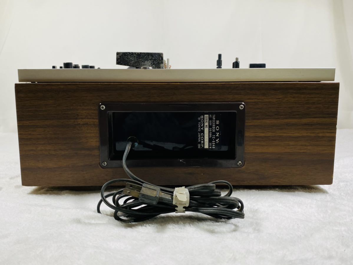 SONY Sony TC-6040 TAPECORDER open reel deck audio equipment electrification verification only 