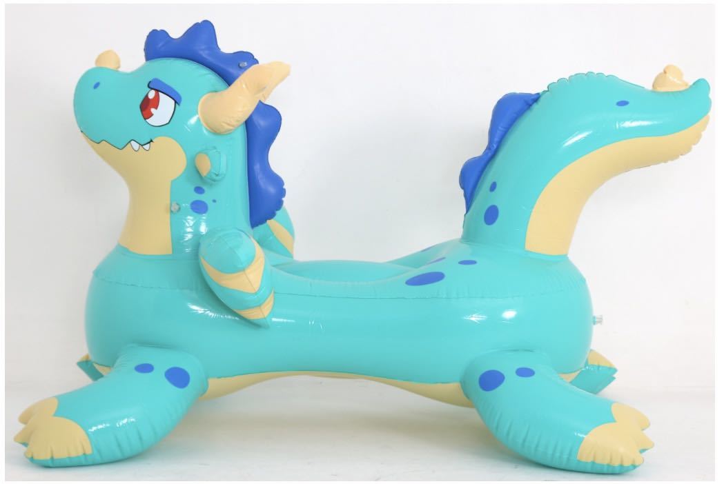 ドラゴンライド グリーン ツヤあり フロート 空気ビニール風船 浮き輪 レア 新製品 新品未開封 日本未発売
