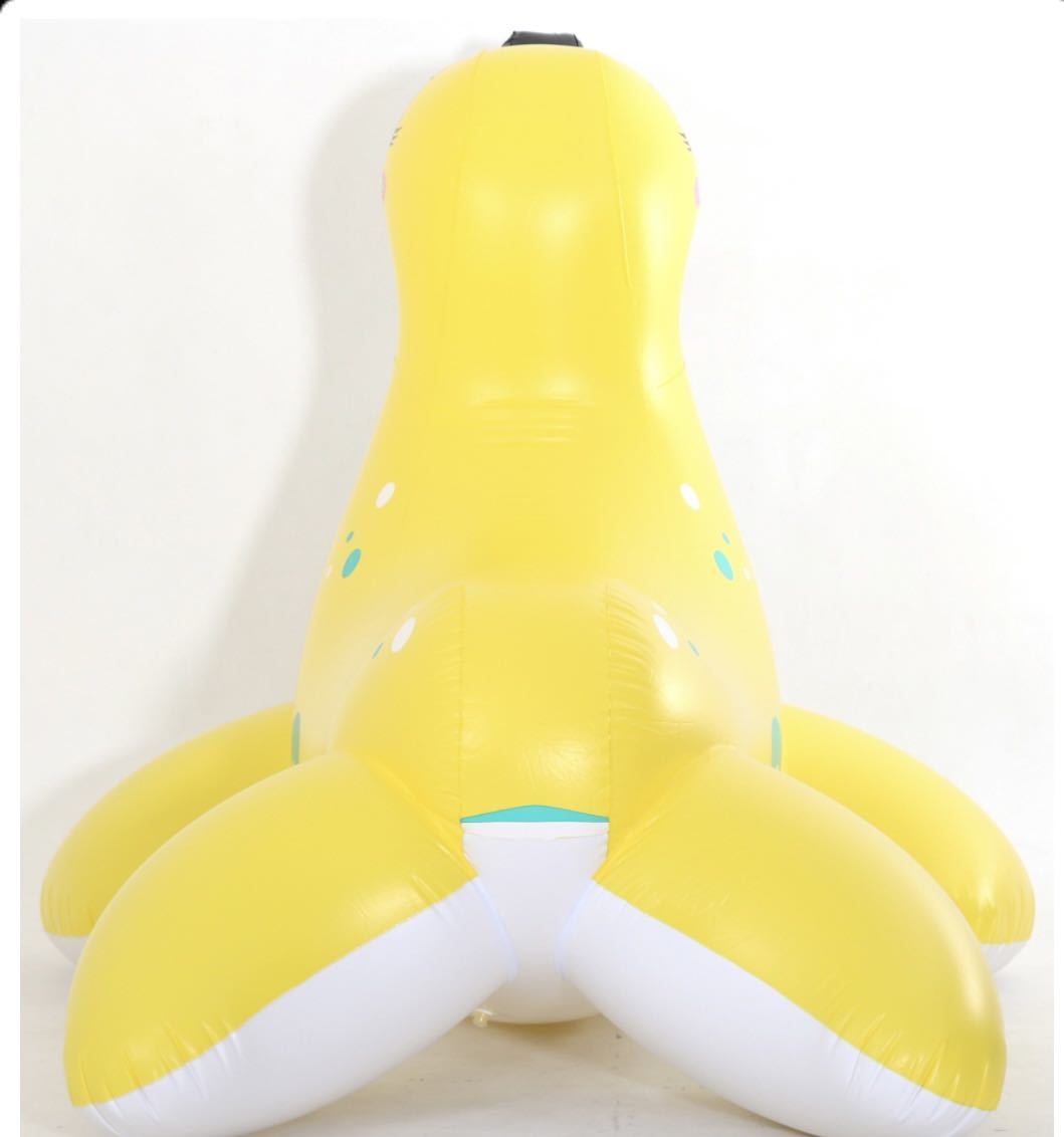  seal yellow float air vinyl manner boat swim ring rare new product new goods unopened not yet sale in Japan Inflatable World made 