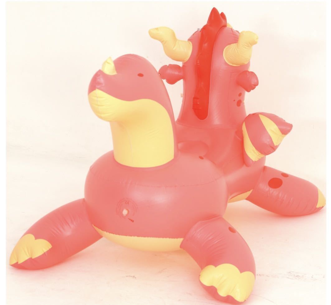 ドラゴンライド レッド フロート 空気ビニール風船 浮き輪 レア 新製品 新品未開封 日本未発売