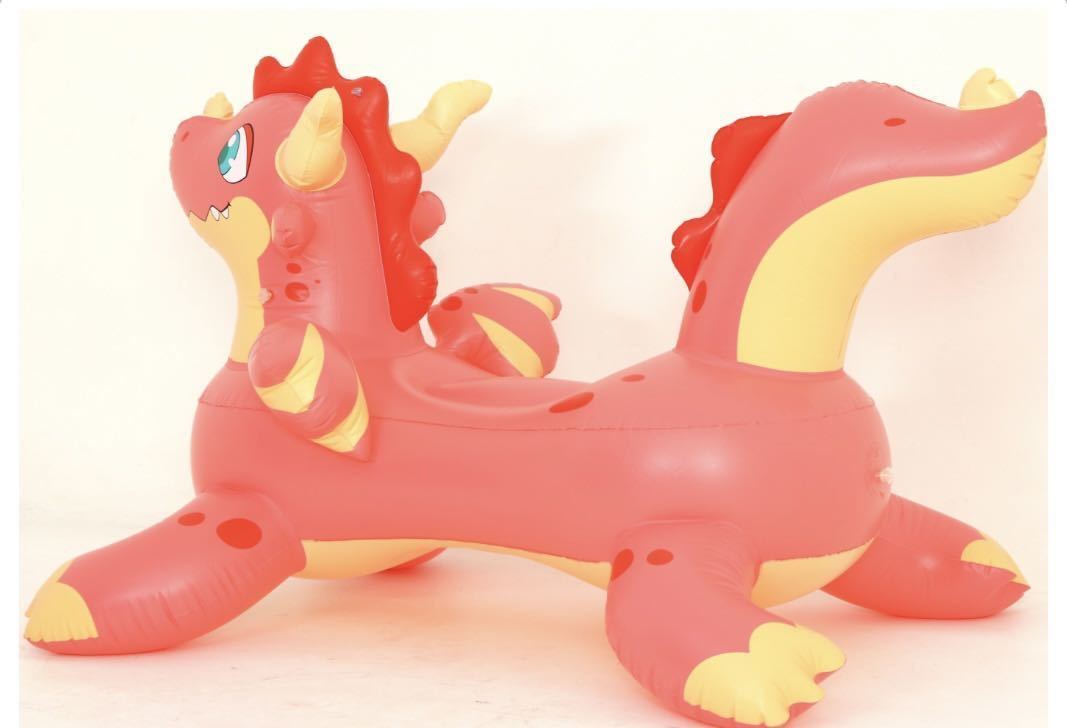 ドラゴンライド レッド フロート 空気ビニール風船 浮き輪 レア 新製品 新品未開封 日本未発売