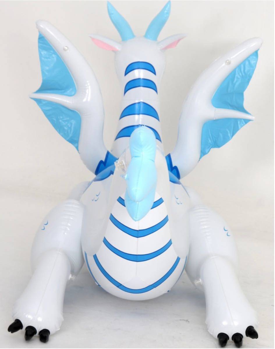 ドラゴン　ホワイト　スモール　ツヤあり　フロート　空気ビニール風船　浮き輪　レア　新製品　日本未発売　Inflatable World製_画像5