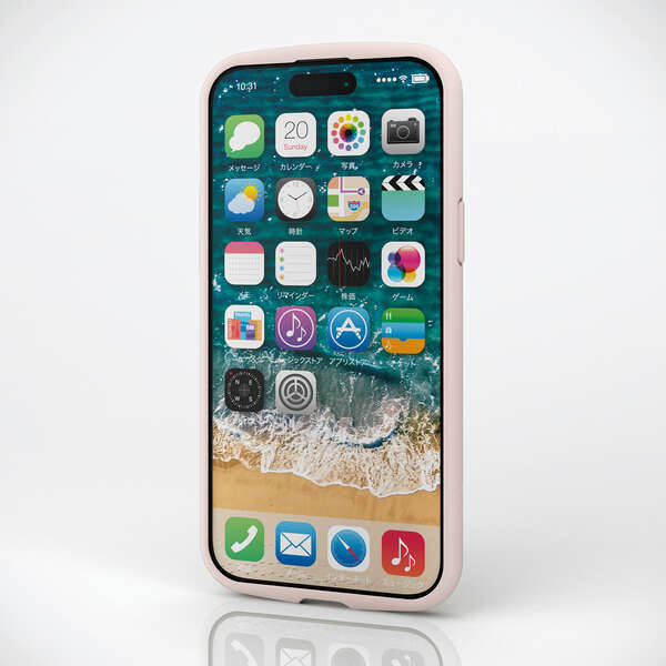 iPhone 15 Plus用ハイブリッドケース [TOUGH SLIM LITE] フレームカラータイプ 独自設計のエアークッションが衝撃吸収: PM-A23BTSLFCPN_画像4