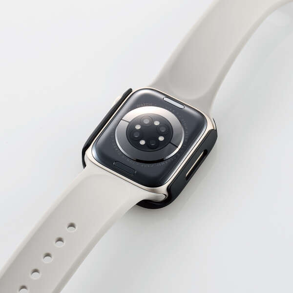 Apple Watch 8/7 41mm для полный покрытие кейс premium стекло / высота прозрачный модель жидкокристаллический часть и боковая сторона часть . защита . царапина . загрязнения из ..: AW-21BFCGBK