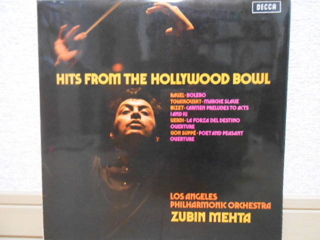 英DECCA SXL-6568 オリジナル盤 メータ HITS FROM THE HOLLYWOOD BOWL ボレロ 他 優秀録音_画像1