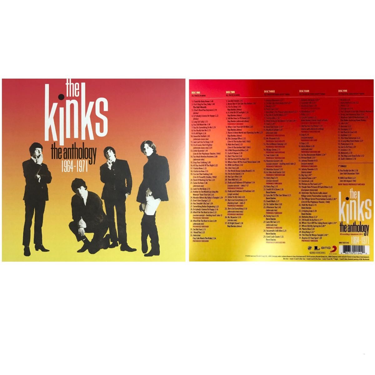 ◆ザ･キンクス/《The Kinks Anthology-1964 -1971》(5CD＋7EP･輸入盤)【限定生産品】