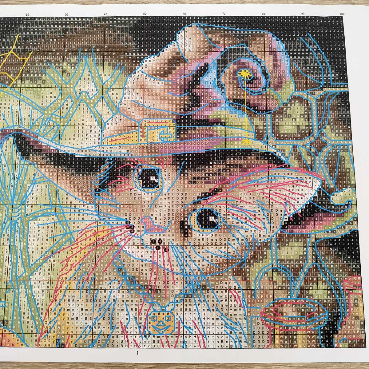 クロスステッチキット キャットマジシャン 猫 14CT 図案印刷あり 25×32cm 刺繍_画像3