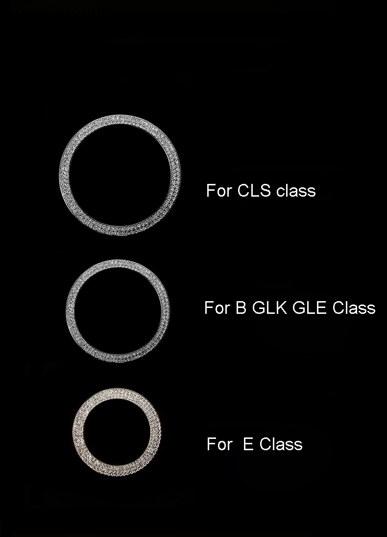 ベンツ w212 GLK GLE エアコン リング ダイヤル カバー AMG 2pcs クリスタル シルバー_画像9