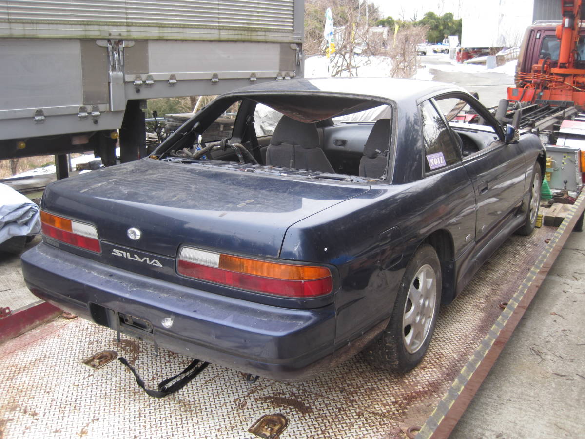 日産シルビアPS13旧車 部品取り一時抹消書類付き 中古 ドンガラ
