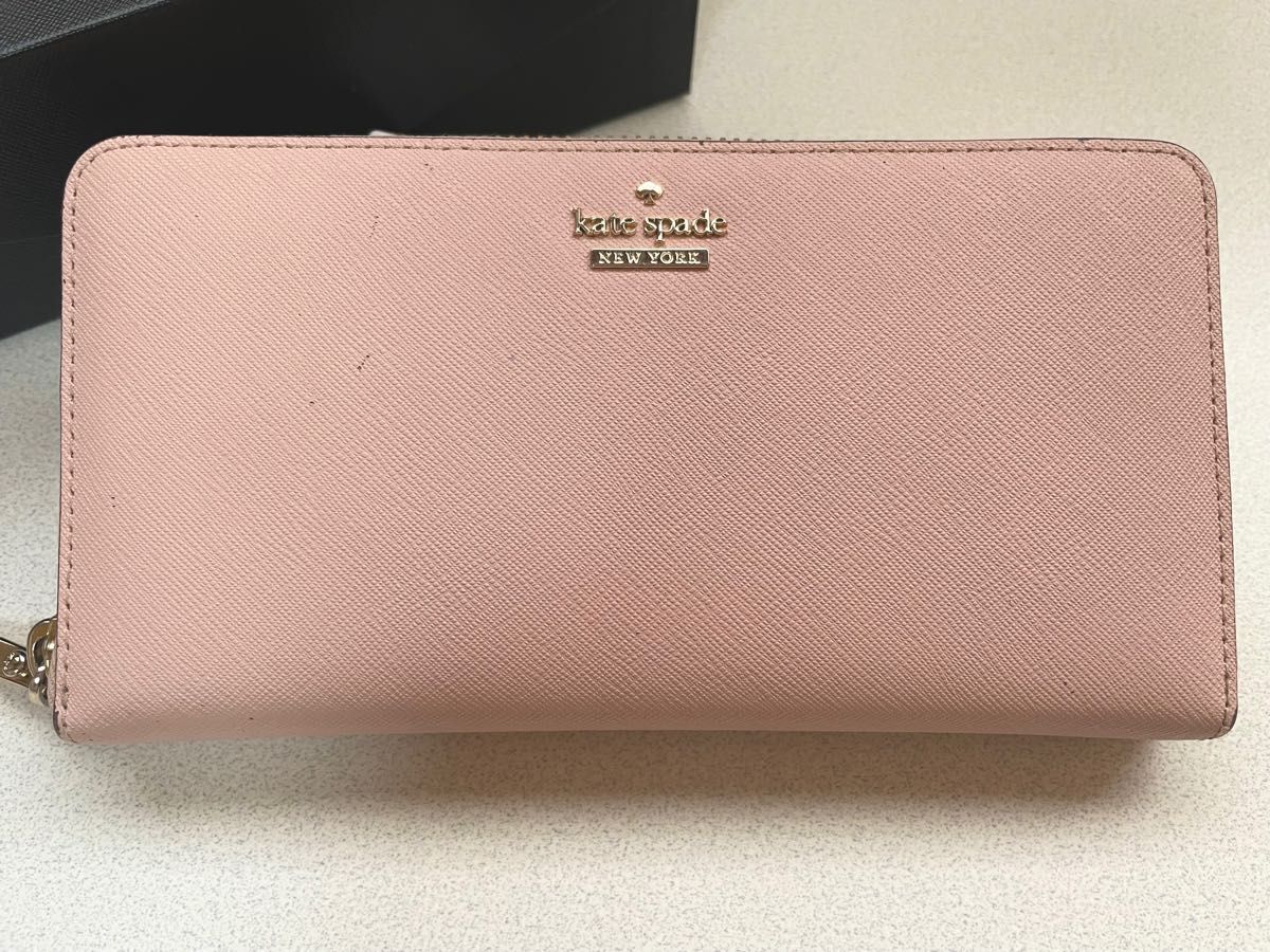 中古 Kate spade New York ケイトスペード ピンク 長財布 正規品 小銭入れ ブランド