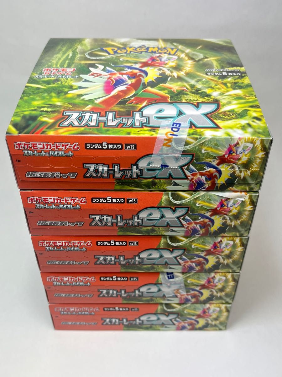 スカーレットex 5box ペリペリあり シュリンクなし|Yahoo!フリマ(旧