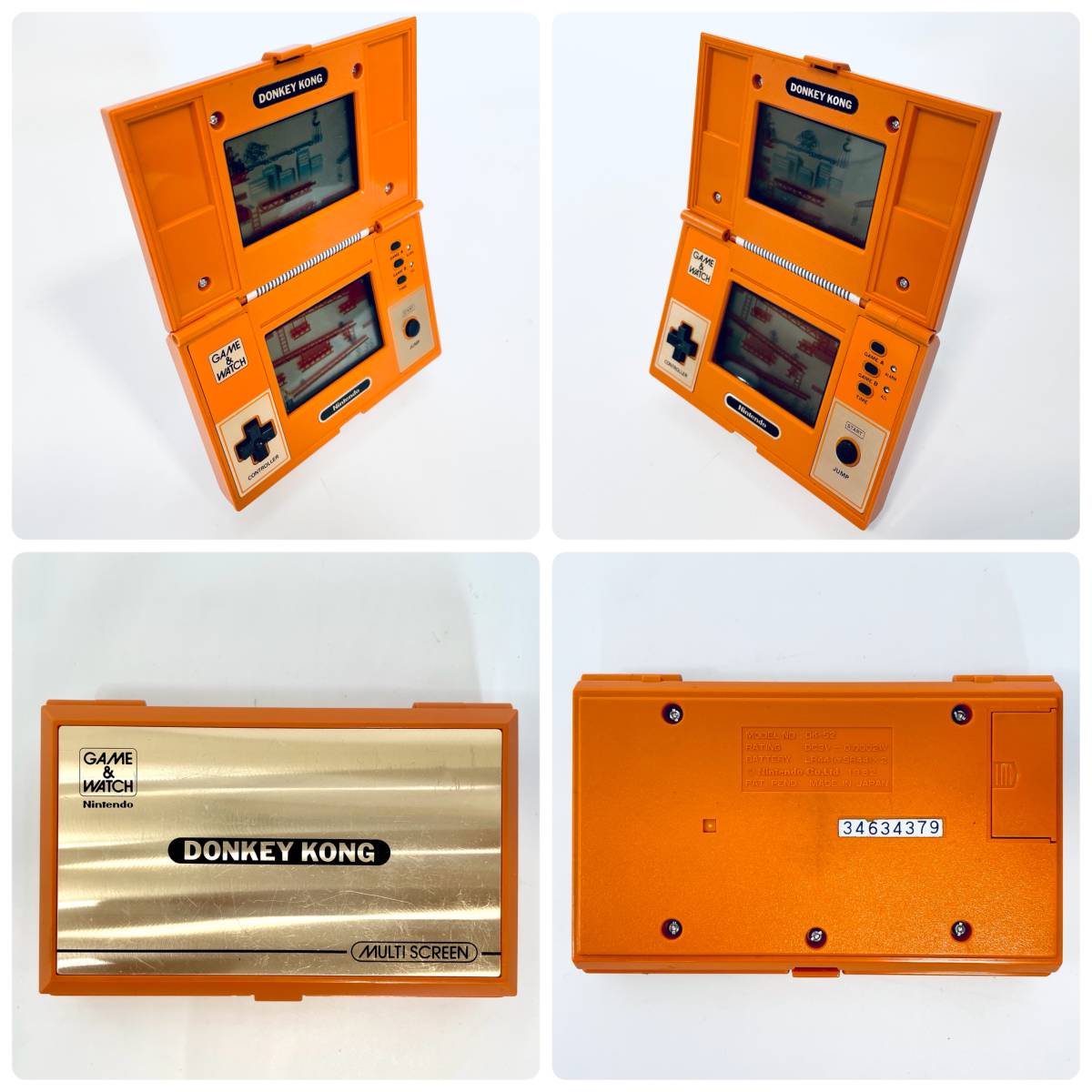 【動作品】任天堂Nintendo ゲームウォッチGAME＆WATCH ドンキーコングDONKEY KONG 新品電池付