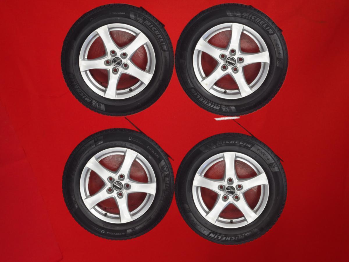 スタッドレス BORBET ボルベット typeF+ミシュランX-ICE3プラス 215/60R16 8分山★Q2に!stwt16