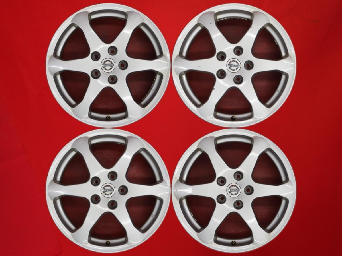 【 激安 中古 4本セット 】 日産 スカイライン V35 純正 アルミホイール 17inch 7JJ インセット+45 PCD114.3 5穴 ハブ径Φ66 cc17_画像1