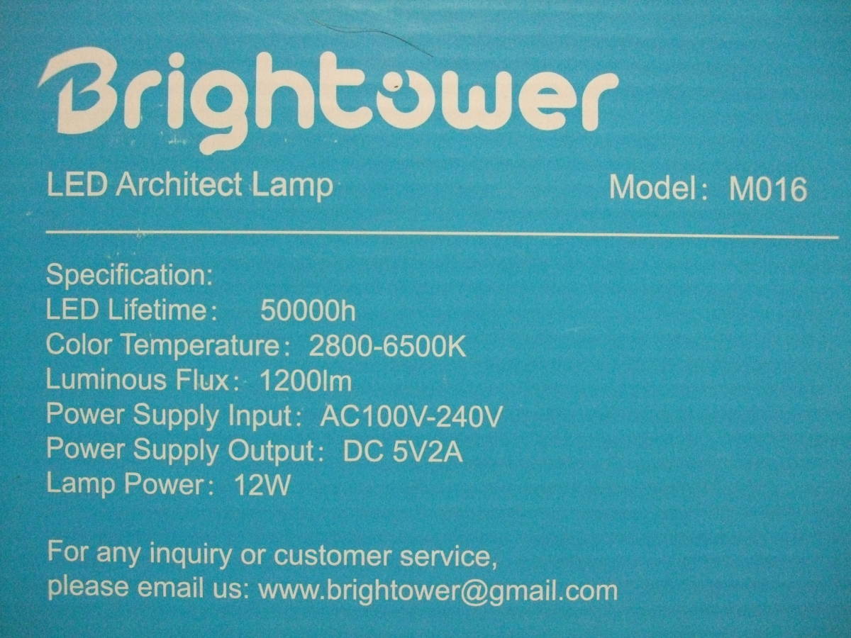 未使用 Brightower マルチファクション LED デスクランプ 卓上クランプ付き，調光可能ランプ，10の明るさレベル 、3つの照明モード_画像6