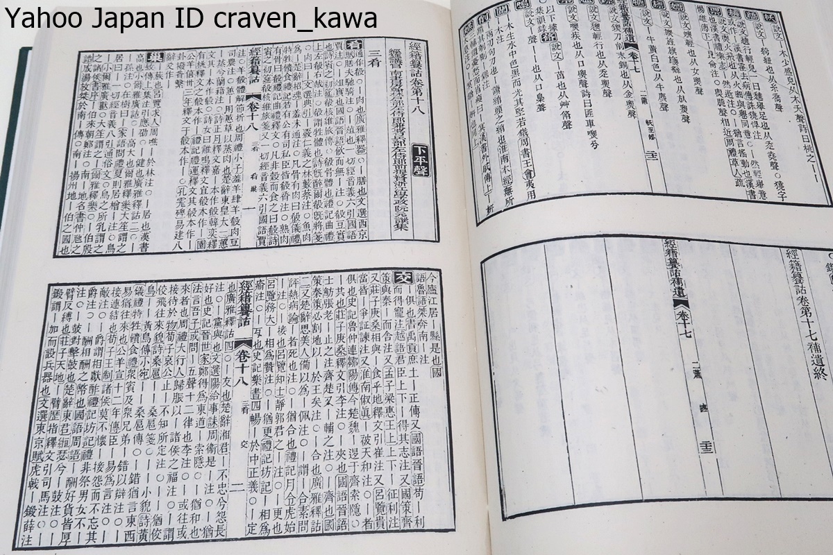 経籍セン詁/2冊/古典語について字解を集めた・漢代までの書物に出てくる文字を佩文韻府の順に従いそれにないものは広韻集韻に拠り補い配列_画像6