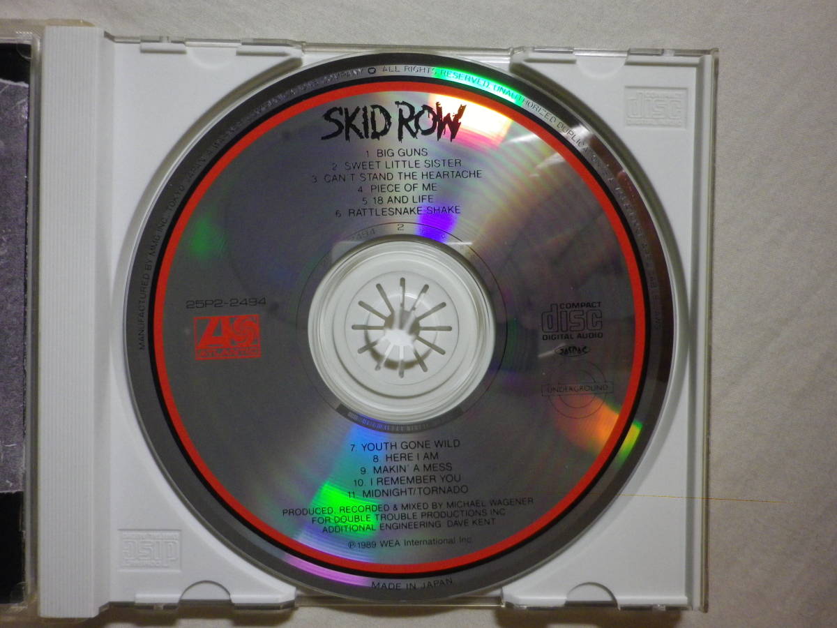 [Skid Row/Skid Row(1989)](1989 year sale,25P2-2494,1st, records out of production, domestic record with belt,.. translation attaching,18 And Life,I Remember You,Youth Gone Wild)