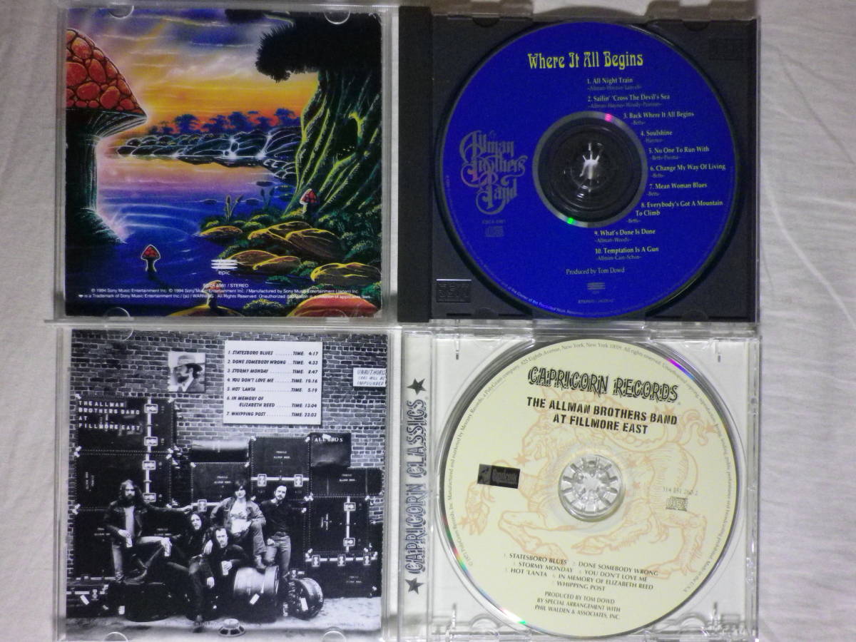 『The Allman Brothers Band アルバム6枚セット』(Idlewild South,Brothers And Sisters,Where It All Begins,At Fillmore East)_画像6