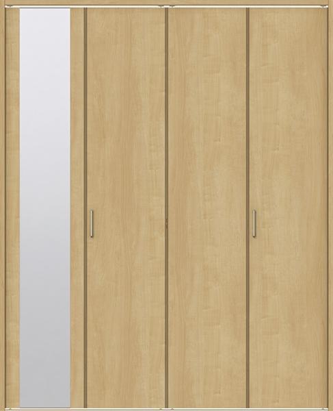 室内建具 ＬＩＸＩＬ クローゼット折れ戸 W1188×H2023 （1220） LAA ミラー付き ４枚建　「ラシッサS　Crea」