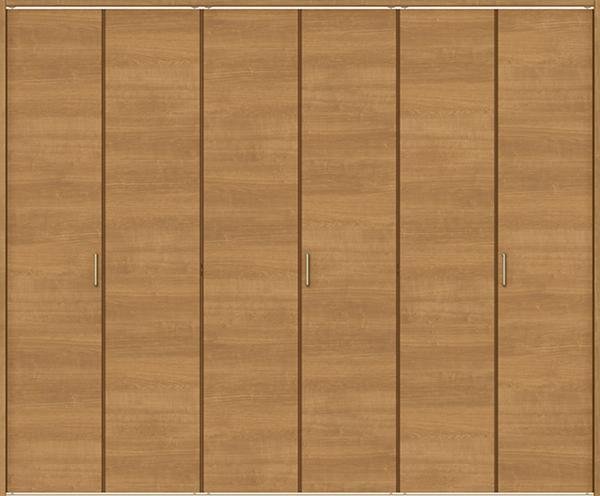 最愛 クローゼット折れ戸 LIXIL 室内建具 W2542×H2023 LAB 6枚建