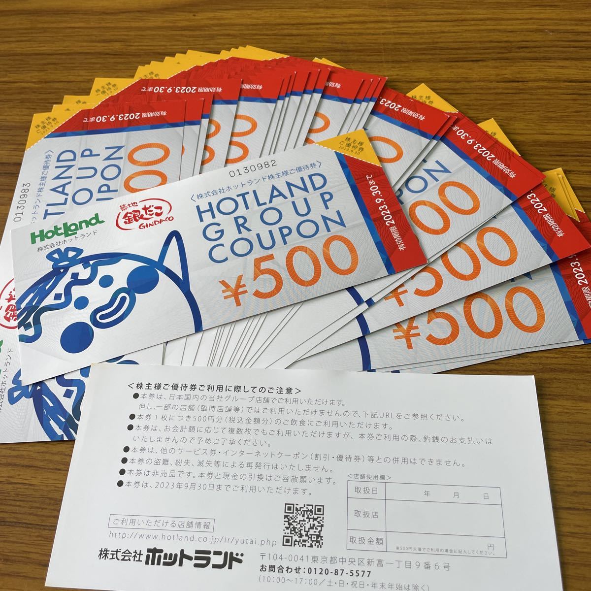 www.haoming.jp - 株式会社ホットランド 優待券１枚 ５００円分