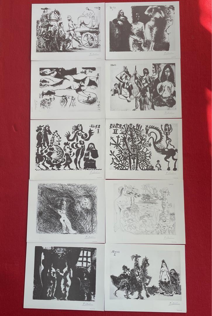 【閑】パブロ・ピカソPablo Picasso 198〜207ページ(10枚) 画集 5D0906_画像1